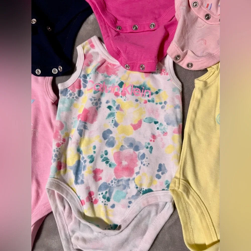 Baby girl bodysuits bundle